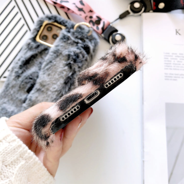 For iPhone 11 Pro Plush Phone Protect Case with Wrist Strap Sling