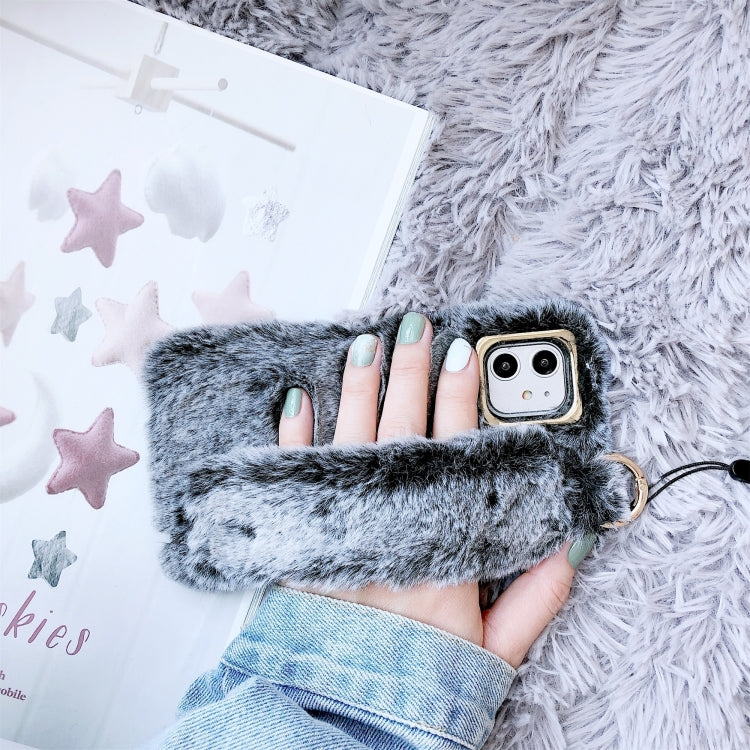 For iPhone 11 Pro Max Plush Phone Protect Case with Wrist Strap Sling
