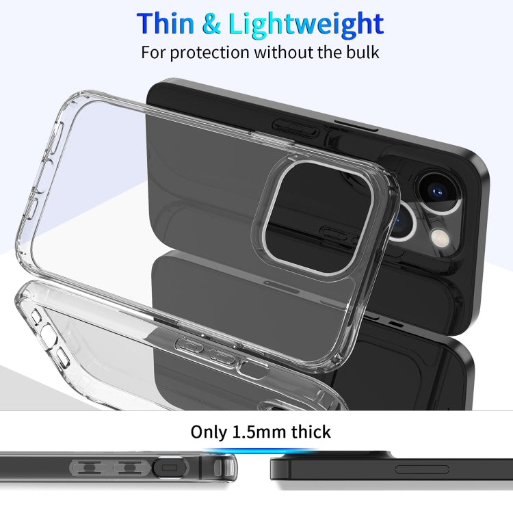 For iPhone 13 Clear Crystal Acrylic +TPU Four-corner Shockproof Case(Transparent)