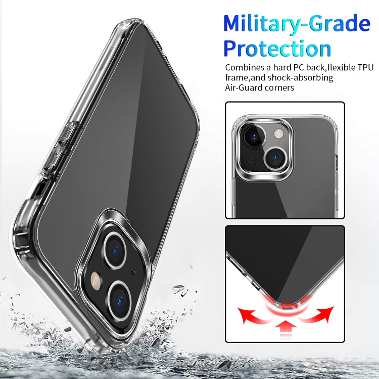 For iPhone 13 Clear Crystal Acrylic +TPU Four-corner Shockproof Case(Transparent)