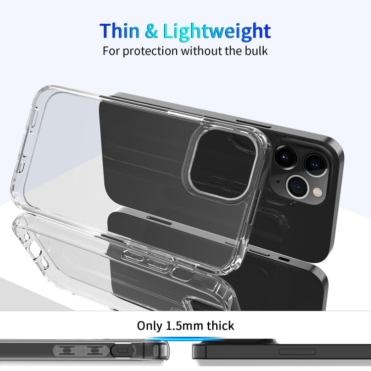 For iPhone 13 Pro Clear Crystal Acrylic +TPU Four-corner Shockproof Case (Transparent)