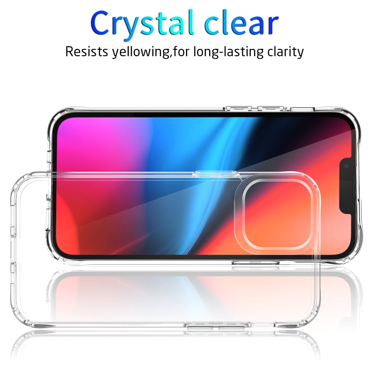 For iPhone 13 Pro Max Clear Crystal Acrylic +TPU Four-corner Shockproof Case (Transparent)