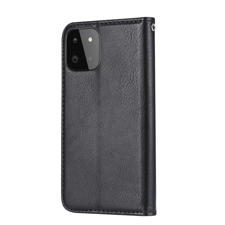 For Samsung Galaxy A22 5G EU Version Knead Skin Texture Horizontal Flip Leather Case with Photo Frame & Holder & Card Slots & Wallet