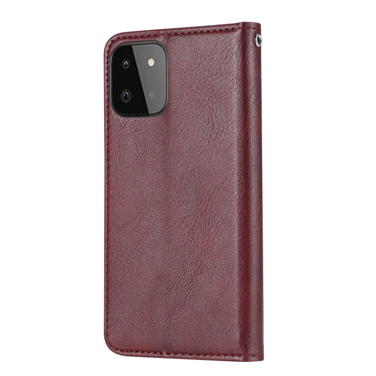 For Samsung Galaxy A22 5G EU Version Knead Skin Texture Horizontal Flip Leather Case with Photo Frame & Holder & Card Slots & Wallet