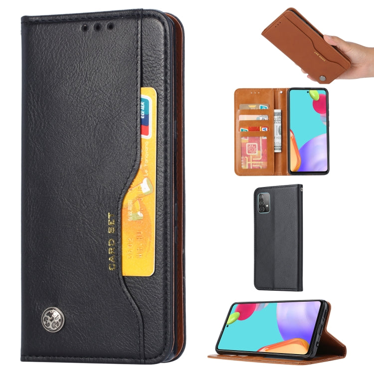 For Samsung Galaxy A82 5G Knead Skin Texture Horizontal Flip Leather Case with Photo Frame & Holder & Card Slots & Wallet
