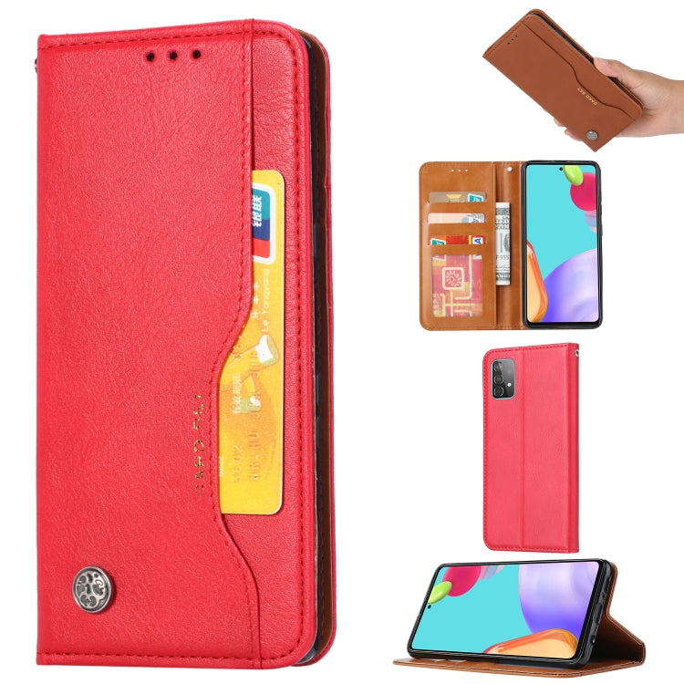 For Samsung Galaxy A82 5G Knead Skin Texture Horizontal Flip Leather Case with Photo Frame & Holder & Card Slots & Wallet