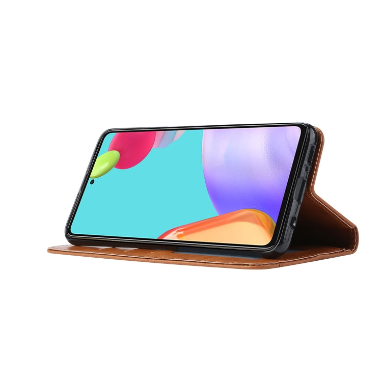 For Samsung Galaxy A82 5G Knead Skin Texture Horizontal Flip Leather Case with Photo Frame & Holder & Card Slots & Wallet