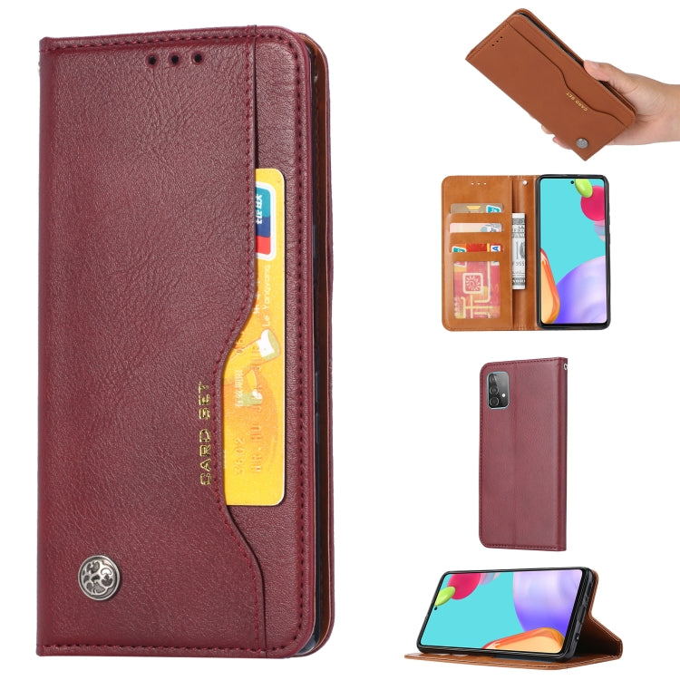 For Samsung Galaxy A82 5G Knead Skin Texture Horizontal Flip Leather Case with Photo Frame & Holder & Card Slots & Wallet