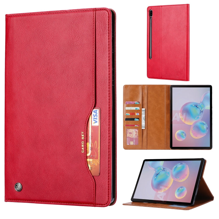 For Samsung Galaxy Tab S7 FE Knead Skin Texture Horizontal Flip Leather Case with Photo Frame & Holder & Card Slots & Wallet