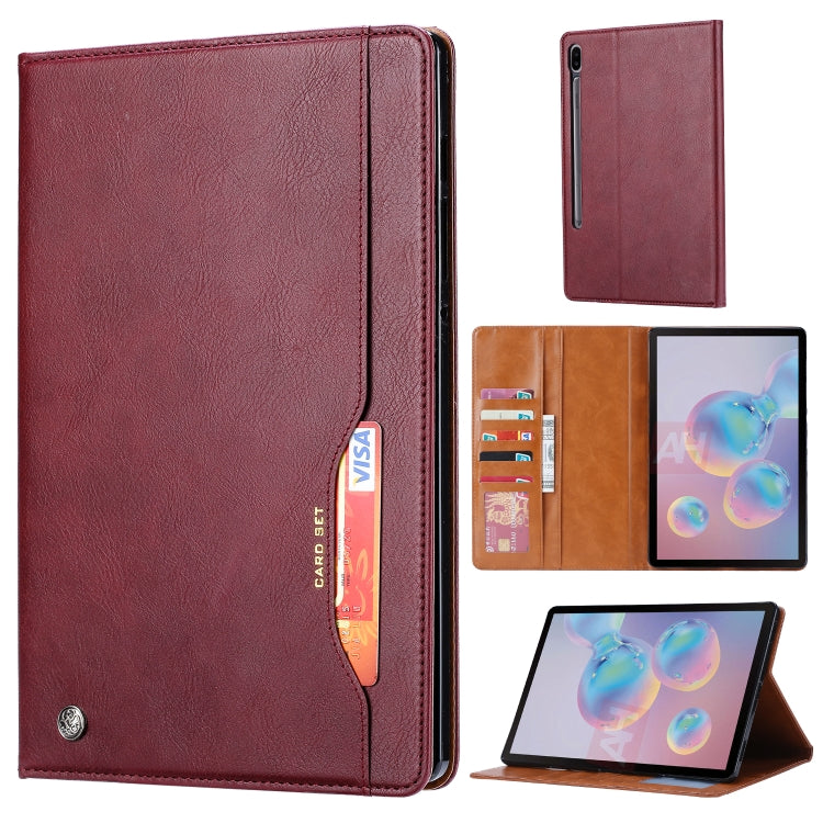 For Samsung Galaxy Tab S7 FE Knead Skin Texture Horizontal Flip Leather Case with Photo Frame & Holder & Card Slots & Wallet
