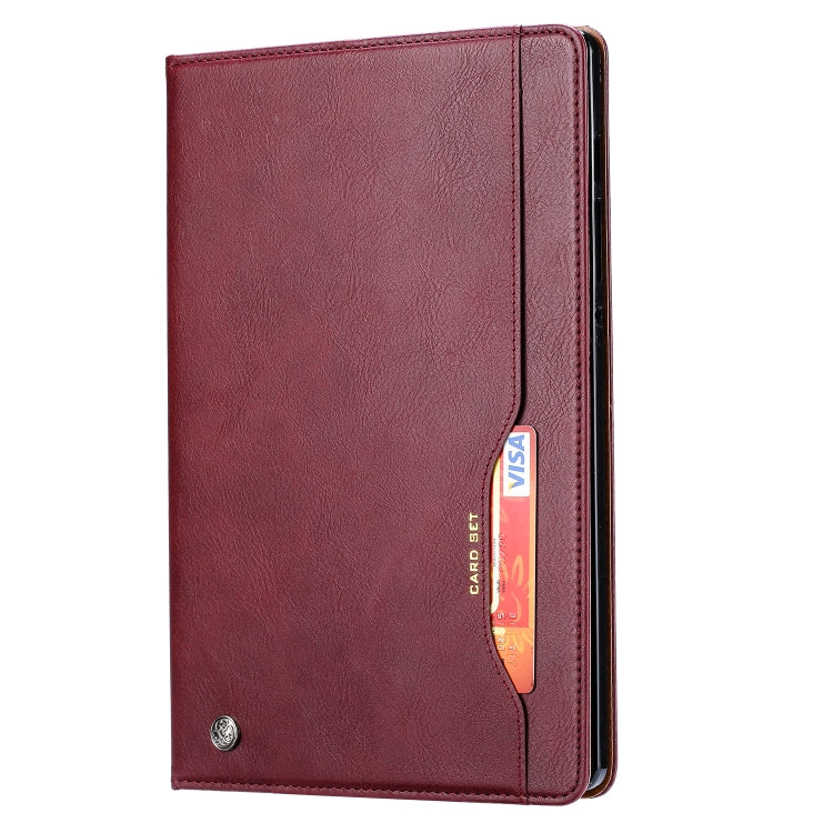 For Samsung Galaxy Tab S7 FE Knead Skin Texture Horizontal Flip Leather Case with Photo Frame & Holder & Card Slots & Wallet