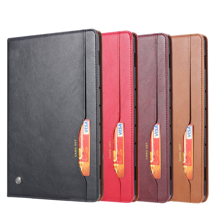 For Samsung Galaxy Tab S7 FE Knead Skin Texture Horizontal Flip Leather Case with Photo Frame & Holder & Card Slots & Wallet