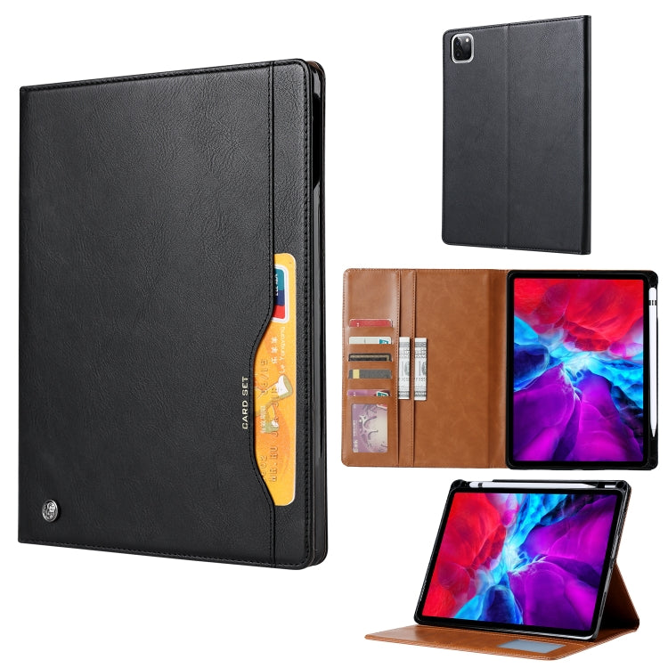 For iPad Pro 11 2022 / 2021 Knead Skin Texture Horizontal Flip Leather Tablet Case with Photo Frame & Holder & Card Slots & Wallet