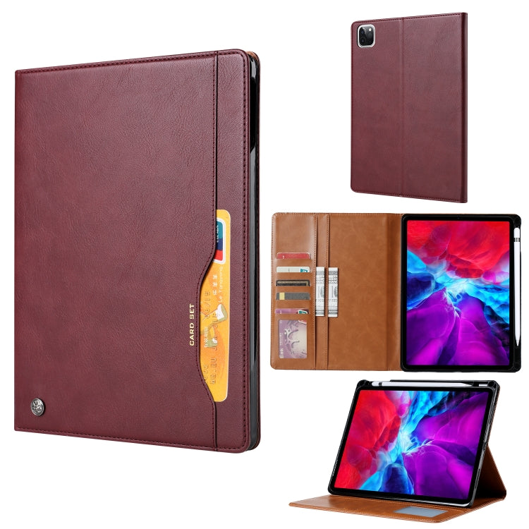 For iPad Pro 11 2022 / 2021 Knead Skin Texture Horizontal Flip Leather Tablet Case with Photo Frame & Holder & Card Slots & Wallet