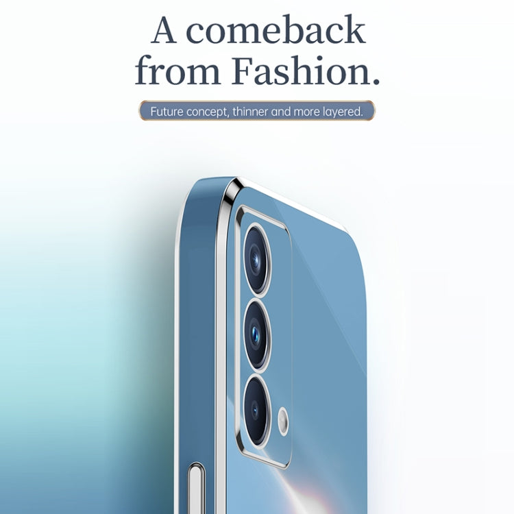 For OPPO K9 XINLI Straight 6D Plating Gold Edge TPU Shockproof Case