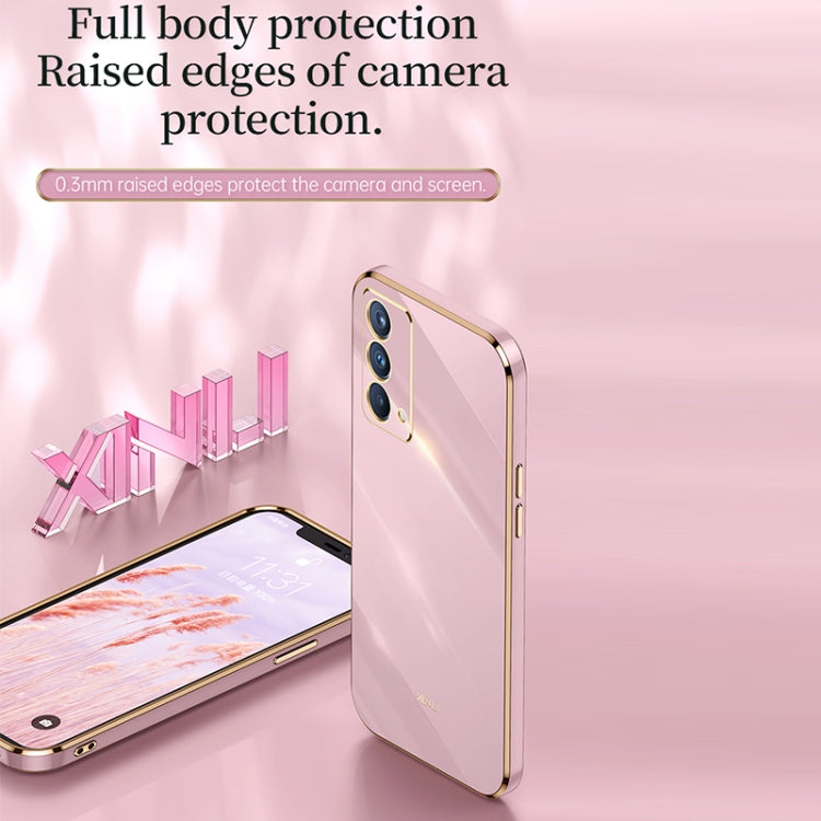 For OPPO K9 XINLI Straight 6D Plating Gold Edge TPU Shockproof Case