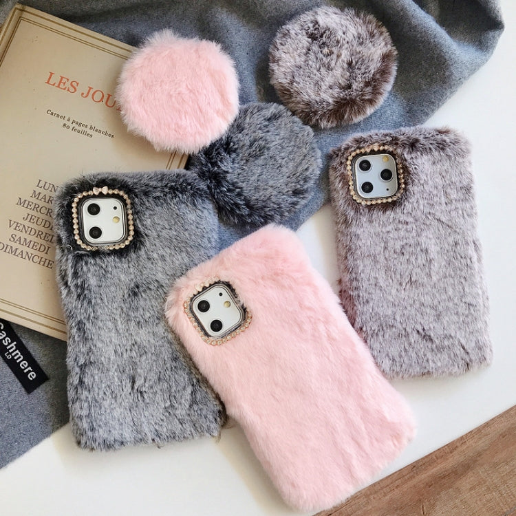 For iPhone 11 Plush Phone Protect Case with Mirror