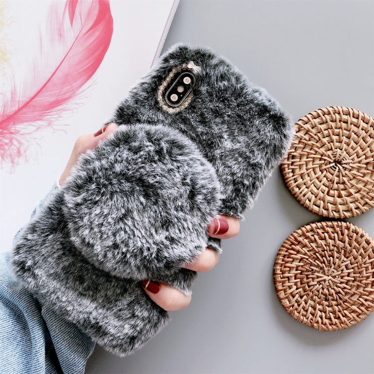 For iPhone X / XS Plush Phone Protect Case with Mirror