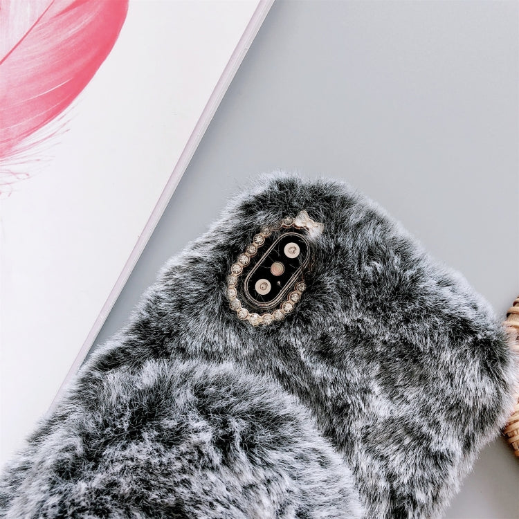 For iPhone X / XS Plush Phone Protect Case with Mirror