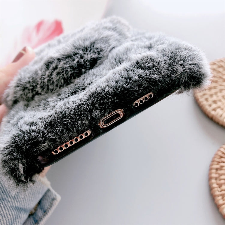 For iPhone X / XS Plush Phone Protect Case with Mirror