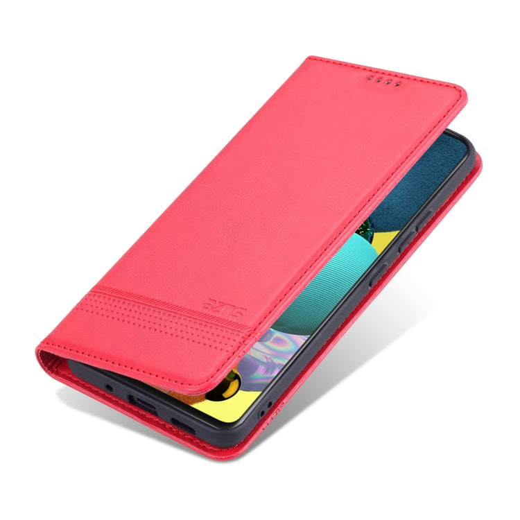 For Samsung Galaxy A82 5G AZNS Magnetic Calf Texture Horizontal Flip Leather Case with Card Slots & Holder & Wallet