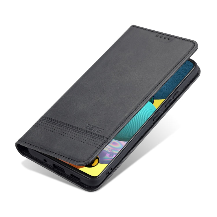 For Samsung Galaxy A82 5G AZNS Magnetic Calf Texture Horizontal Flip Leather Case with Card Slots & Holder & Wallet