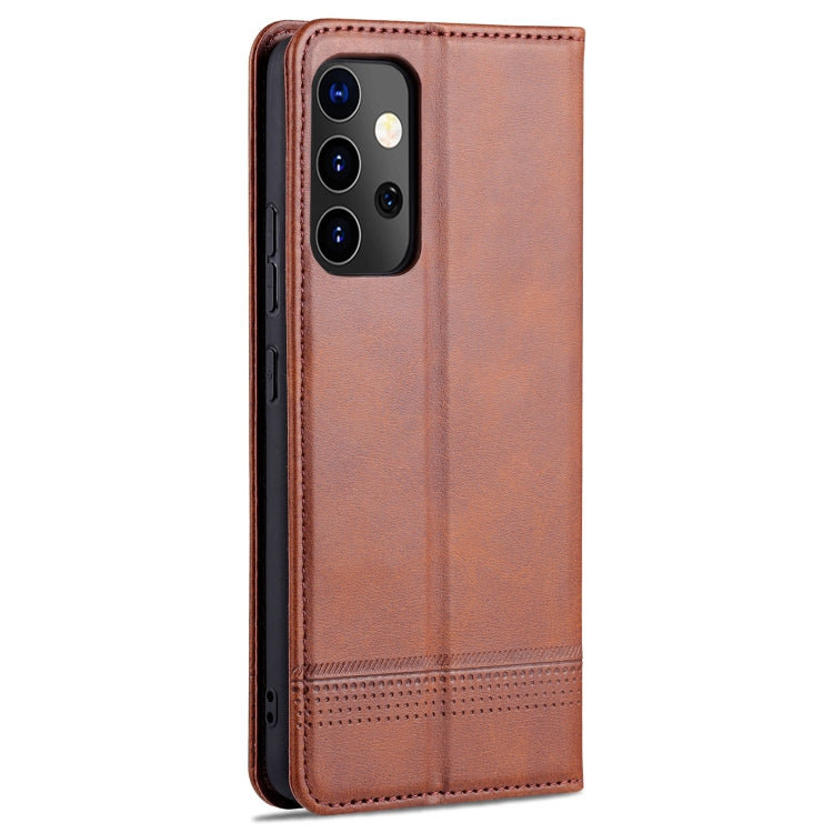 For Samsung Galaxy A82 5G AZNS Magnetic Calf Texture Horizontal Flip Leather Case with Card Slots & Holder & Wallet