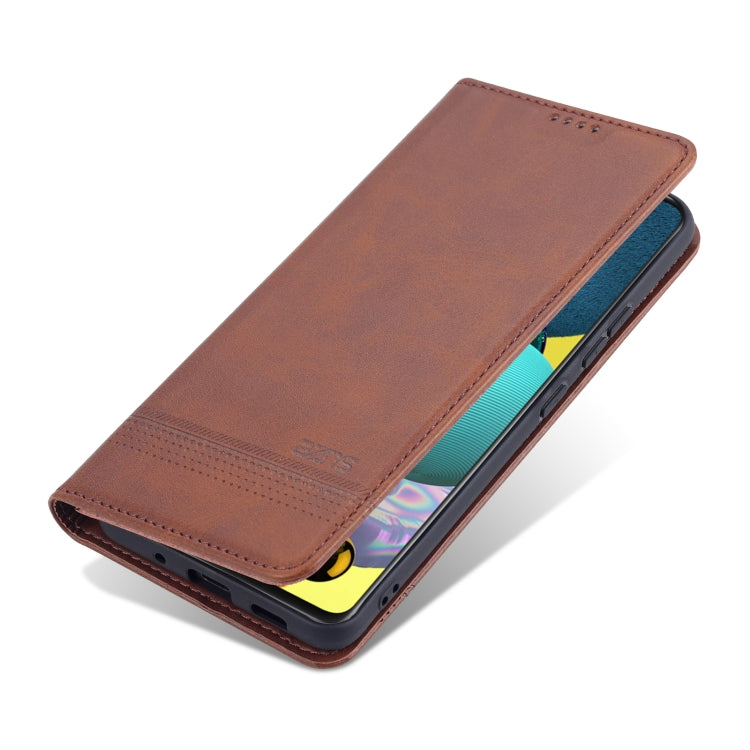 For Samsung Galaxy A82 5G AZNS Magnetic Calf Texture Horizontal Flip Leather Case with Card Slots & Holder & Wallet