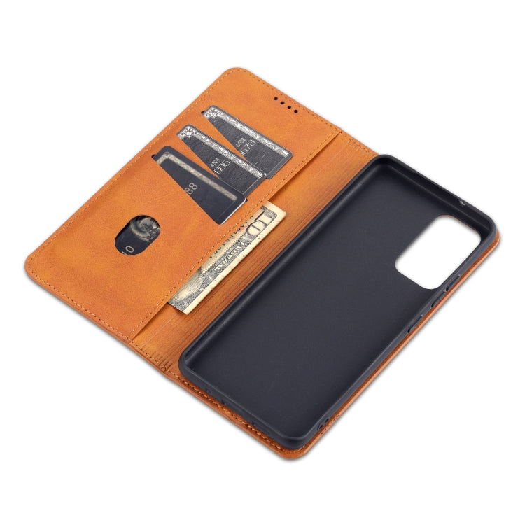 For Samsung Galaxy A82 5G AZNS Magnetic Calf Texture Horizontal Flip Leather Case with Card Slots & Holder & Wallet