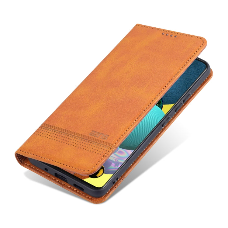 For Samsung Galaxy A82 5G AZNS Magnetic Calf Texture Horizontal Flip Leather Case with Card Slots & Holder & Wallet