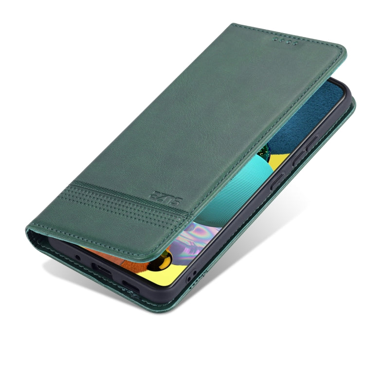For Samsung Galaxy A82 5G AZNS Magnetic Calf Texture Horizontal Flip Leather Case with Card Slots & Holder & Wallet