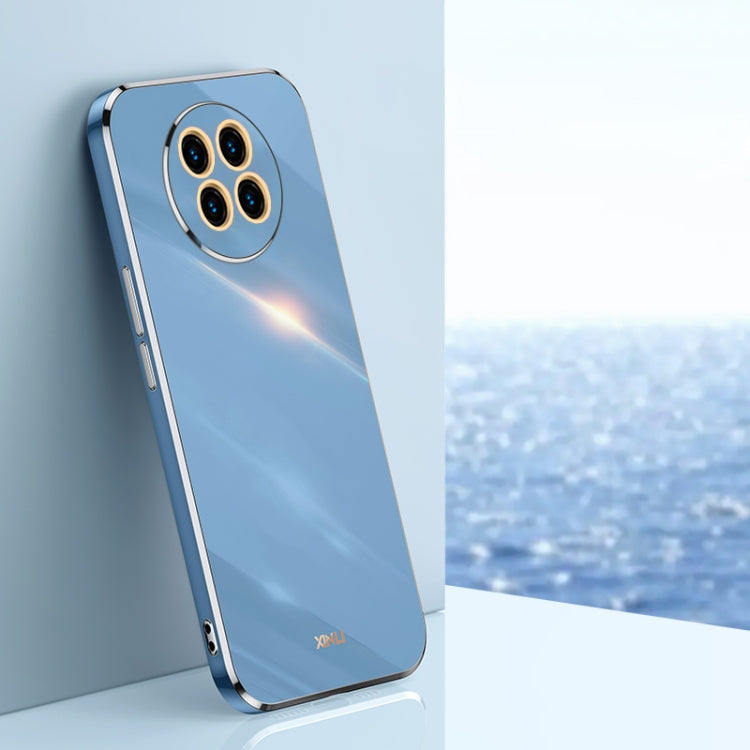 For Huawei Mate 30 XINLI Straight 6D Plating Gold Edge TPU Shockproof Case