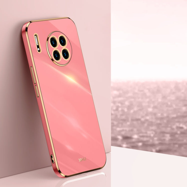 For Huawei Mate 30 XINLI Straight 6D Plating Gold Edge TPU Shockproof Case