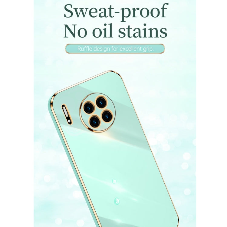 For Huawei Mate 30 XINLI Straight 6D Plating Gold Edge TPU Shockproof Case