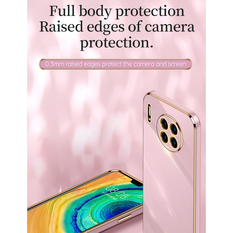 For Huawei Mate 30 XINLI Straight 6D Plating Gold Edge TPU Shockproof Case