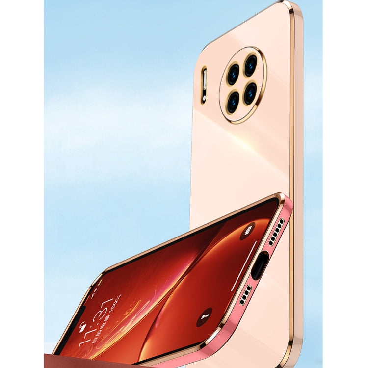 For Huawei Mate 30 XINLI Straight 6D Plating Gold Edge TPU Shockproof Case