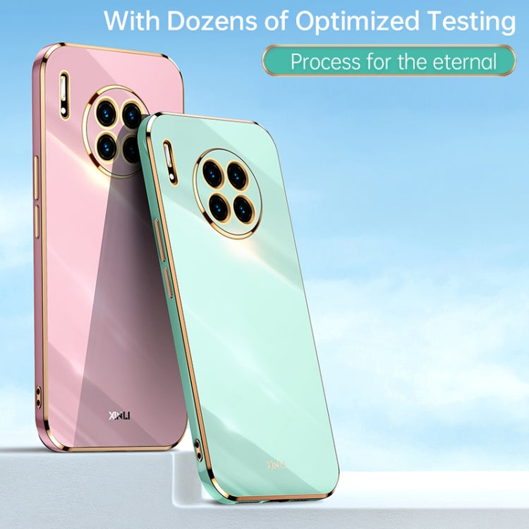 For Huawei Mate 30 XINLI Straight 6D Plating Gold Edge TPU Shockproof Case