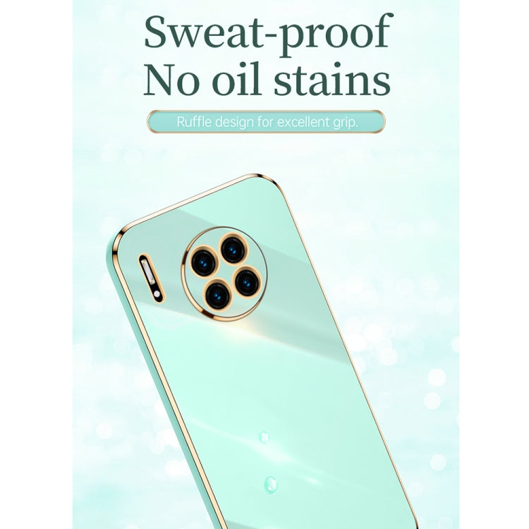 For Huawei Mate 30 Pro XINLI Straight 6D Plating Gold Edge TPU Shockproof Case