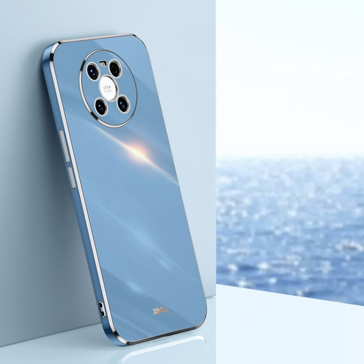For Huawei Mate 40 XINLI Straight 6D Plating Gold Edge TPU Shockproof Case