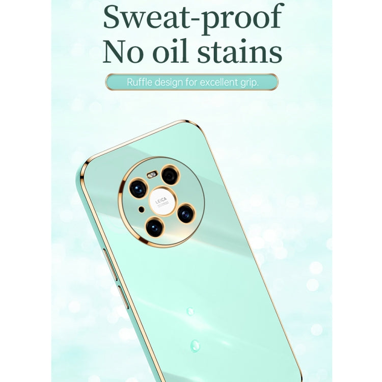 For Huawei Mate 40 XINLI Straight 6D Plating Gold Edge TPU Shockproof Case