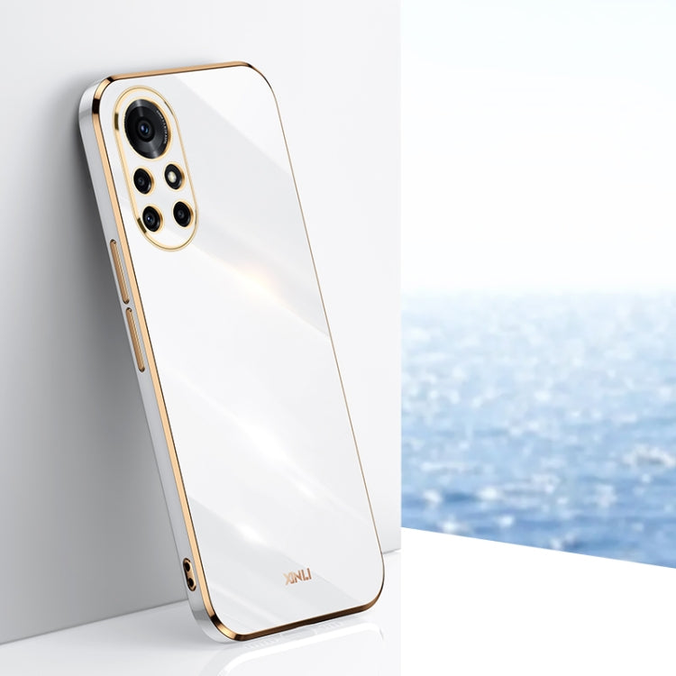 For Huawei nova 8 Pro 5G XINLI Straight 6D Plating Gold Edge TPU Shockproof Case