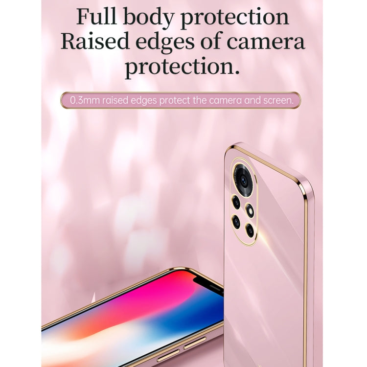 For Huawei nova 8 Pro 5G XINLI Straight 6D Plating Gold Edge TPU Shockproof Case