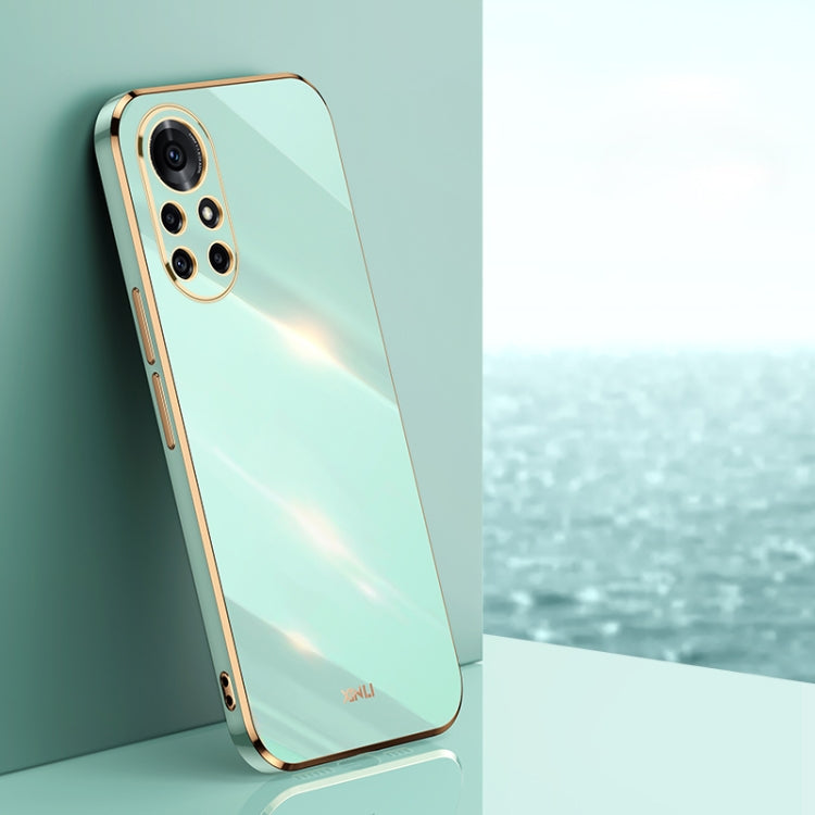 For Huawei nova 8 Pro 5G XINLI Straight 6D Plating Gold Edge TPU Shockproof Case