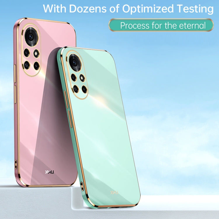 For Huawei nova 8 Pro 5G XINLI Straight 6D Plating Gold Edge TPU Shockproof Case