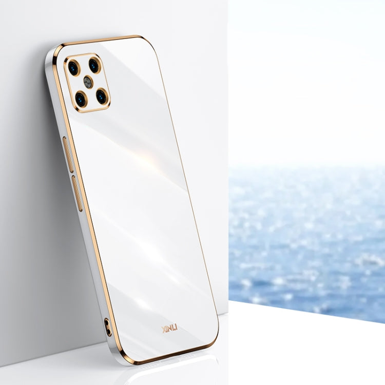 For Huawei nova 8 SE XINLI Straight 6D Plating Gold Edge TPU Shockproof Case