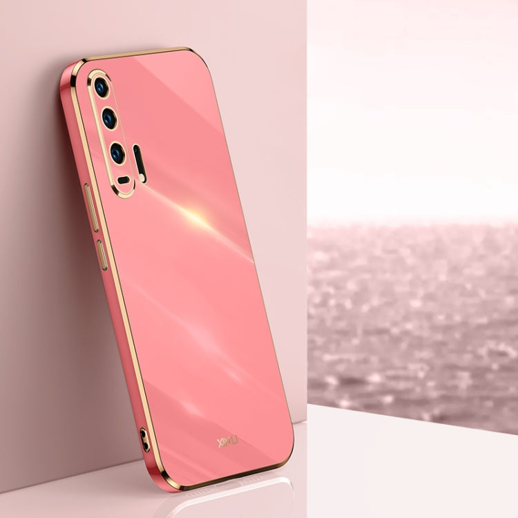 For Honor 20 Pro XINLI Straight 6D Plating Gold Edge TPU Shockproof Case