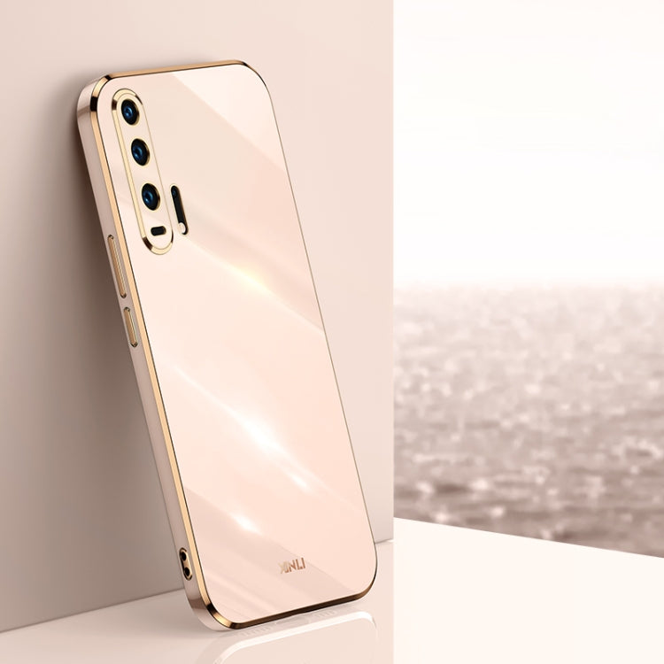 For Honor 20 Pro XINLI Straight 6D Plating Gold Edge TPU Shockproof Case