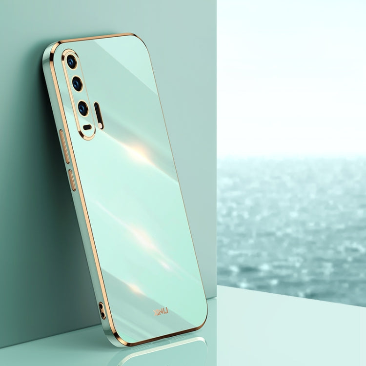 For Honor 20 Pro XINLI Straight 6D Plating Gold Edge TPU Shockproof Case