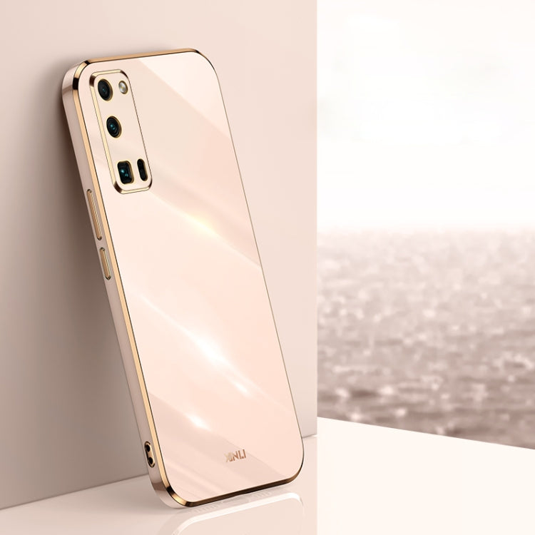 For Honor 30 Pro XINLI Straight 6D Plating Gold Edge TPU Shockproof Case
