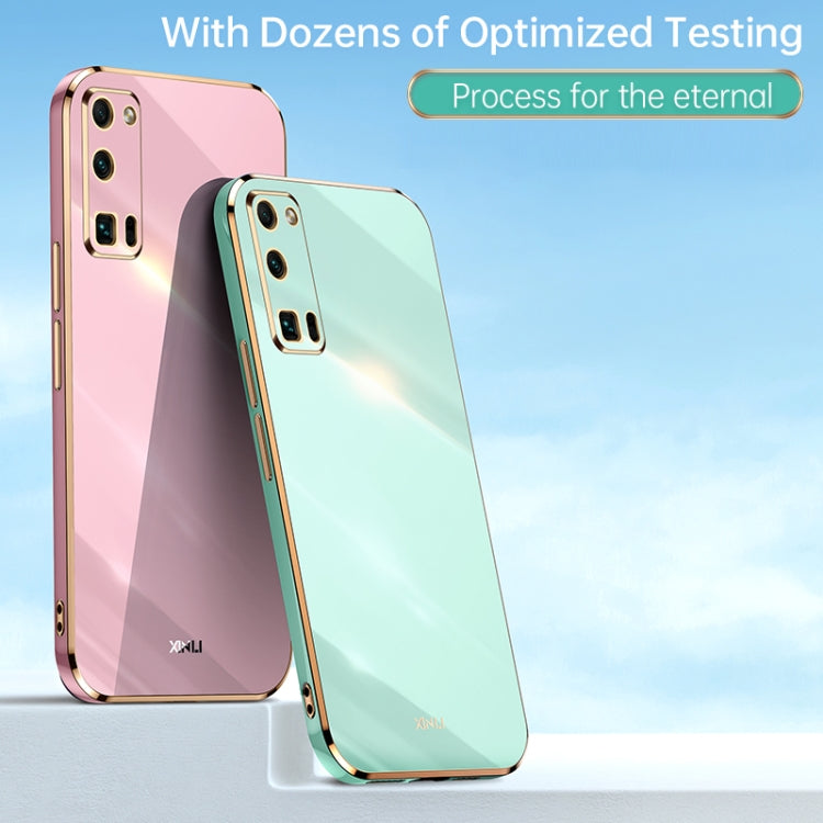 For Honor 30S XINLI Straight 6D Plating Gold Edge TPU Shockproof Case